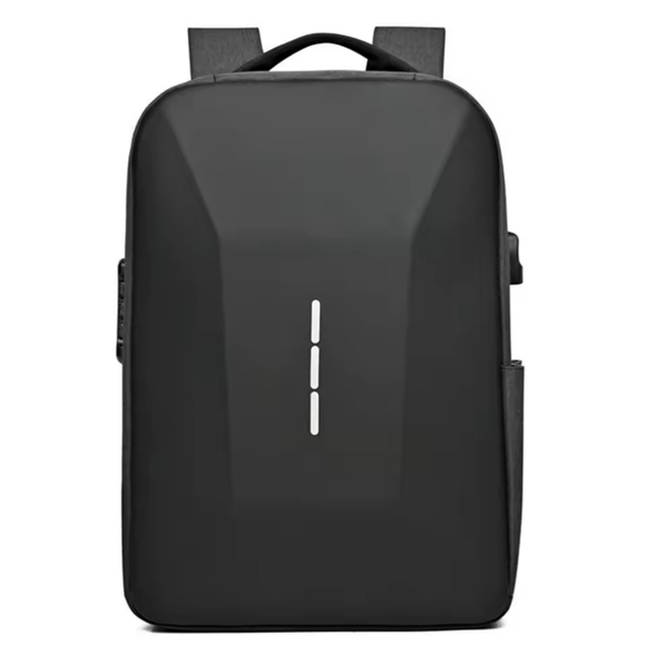 Sleek Black Anti-Theft Laptop Backpack with USB Port - Picture 12 of 13